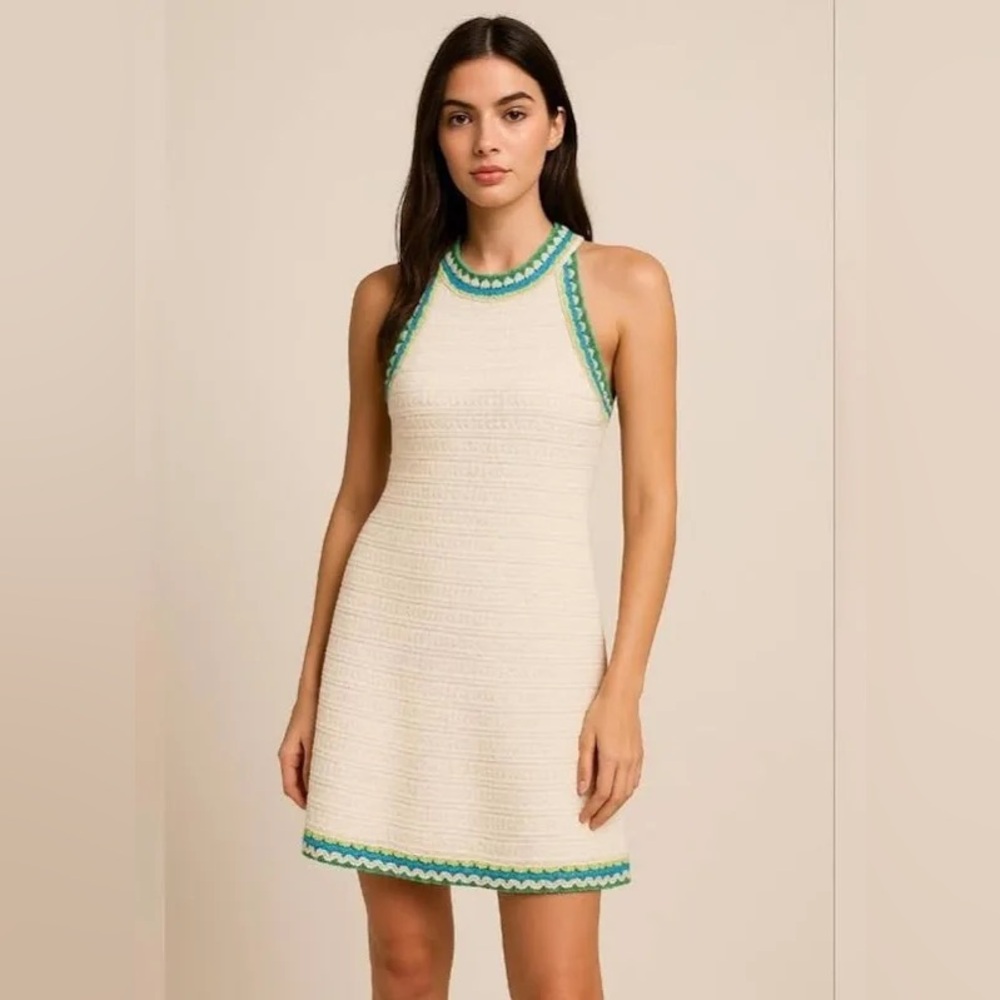 House Of Harlow 1960 Crochet / Knit Mini Dress - Size Medium